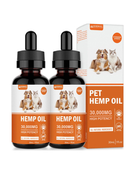 Aceite de Cáñamo Orgánico HEMWAY para Perros y Gatos 168g