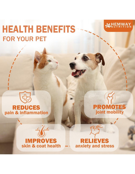 Aceite de Cáñamo Orgánico HEMWAY para Perros y Gatos 168g