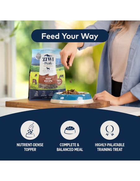 ZIWI Peak Comida Deshidratada para Perros Carne de Res 450g