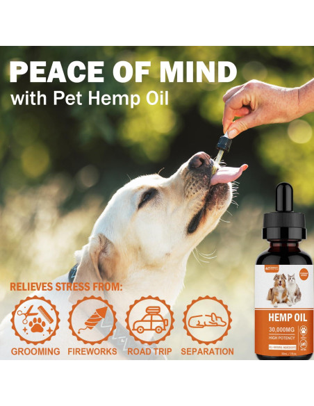 Aceite de Cáñamo Orgánico HEMWAY para Perros y Gatos 168g