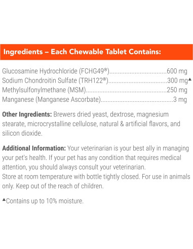 Suplemento Articular Cosequin para Perros 132 Tabletas