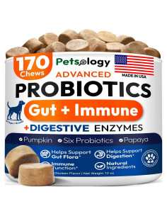 Probioticos para Perros Petsology 170 Masticables Pollo