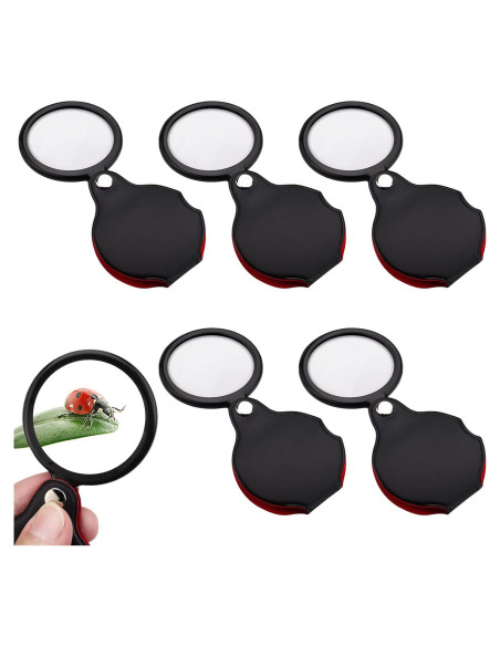 Lupa de Bolsillo Plegable Cobee 10x con Funda Protectora Lupa de Bolsillo Plegable Cobee 10x con Funda Protectora