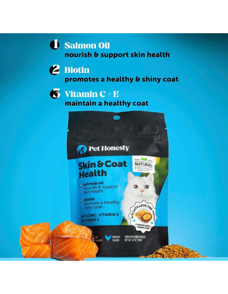 Suplemento para Gatos Pet Honesty Piel y Pelaje Pollo 30 días