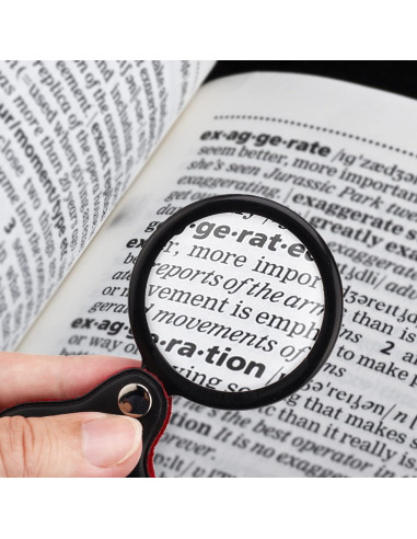 Lupa de Bolsillo Plegable Cobee 10x con Funda Protectora