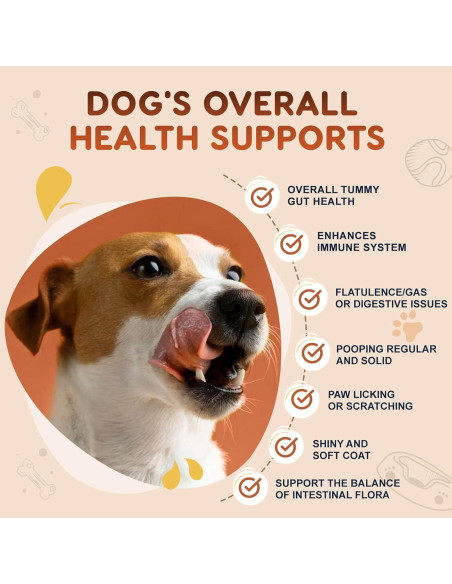 Probioticos para Perros ZEBORA 120 Golosinas Salud Digestiva