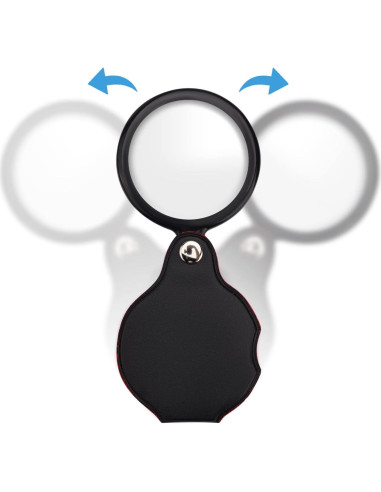 Lupa de Bolsillo Plegable Cobee 10x con Funda Protectora