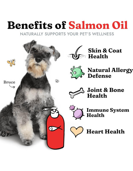 Aceite de Salmón Vital Pet Life 32 oz - Omega 3 para Mascotas
