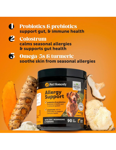 Suplemento para Perros Pet Honesty Alergias 90 Masticables