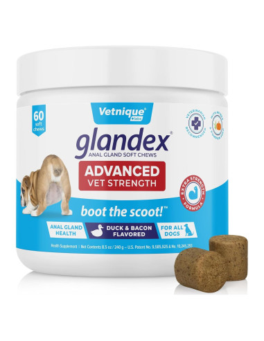 Glandex Vetnique Suplemento Digestivo para Perros 60 Ct