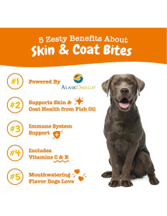 Zesty Paws Aceite de Pescado Omega 3 para Perros 90 Masticables 2