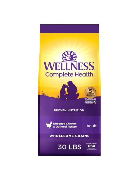 Comida Seca para Perros Wellness Pollo y Avena 13,61 kg