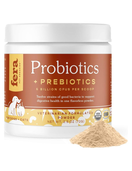Suplemento Probiotico Fera Pet Organics 60 Cucharadas