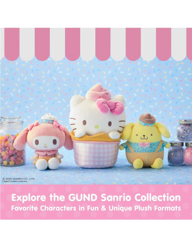 Muñeco de Peluche Cupcake Kuromi GUND 20 cm Multicolor