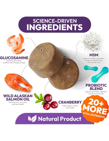 Multivitamínico Masticable para Perros Petsology 170 Unidades