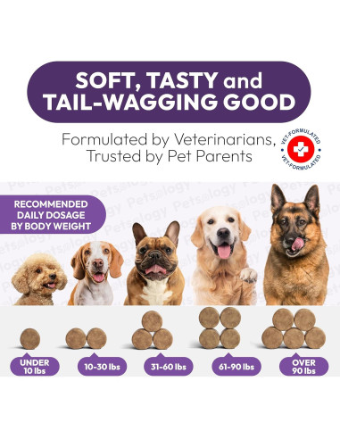 Multivitamínico Masticable para Perros Petsology 170 Unidades