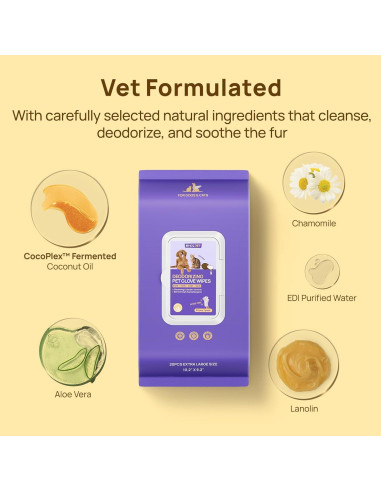 Toallitas de Limpieza HICC PET 20 PCS para Perros y Gatos