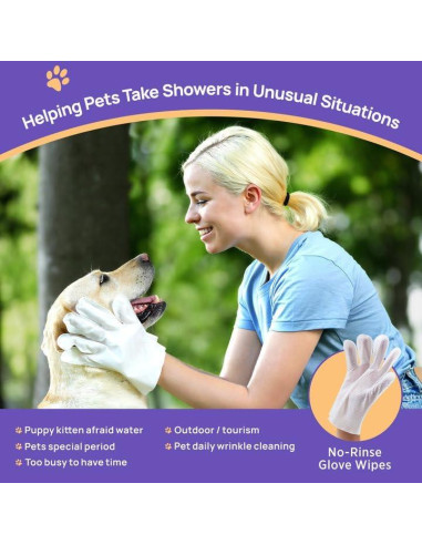 Toallitas de Limpieza HICC PET 20 PCS para Perros y Gatos