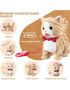 Juguete interactivo para gatos Qianjinhuiyuan amarillo 2