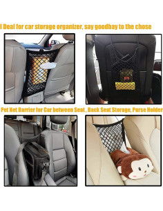 Barrera de Coche para Perros DYKESON con Organizador Malla 2