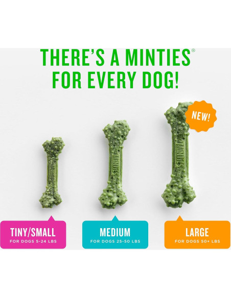Minties Masticables Dentales para Perros Pequeños 0,45 kg