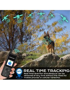 Rastreador GPS para perros Aorkuler 2024, IP67, 5.63 km 2