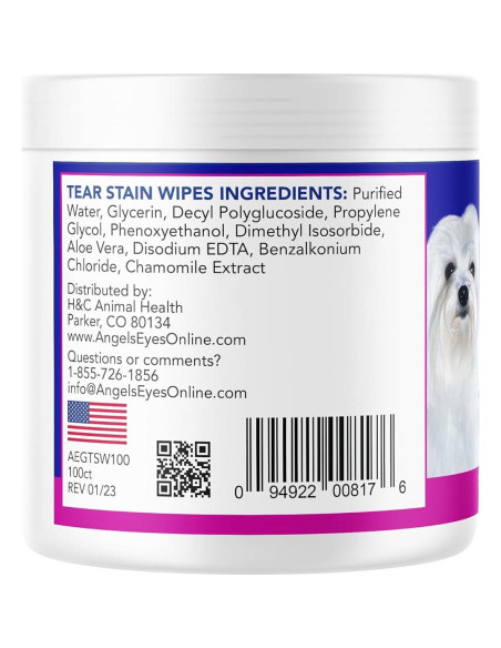 Toallitas Oculares Hipoalergénicas Angels' Eyes 100 Unidades