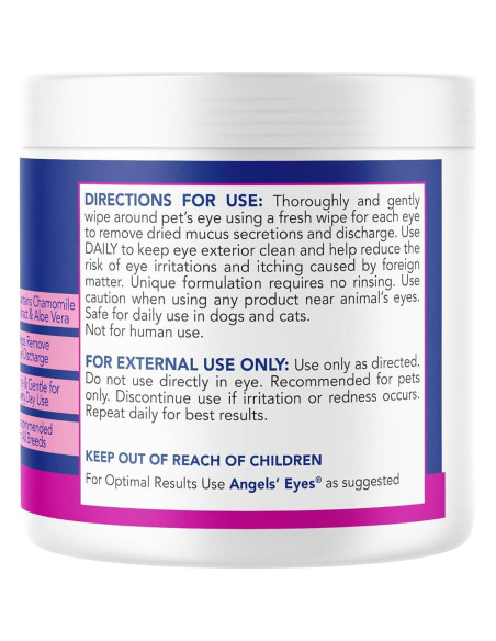 Toallitas Oculares Hipoalergénicas Angels' Eyes 100 Unidades