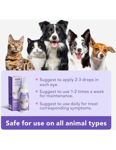 Gotas para Ojos HICC PET 150 ml para Perros y Gatos