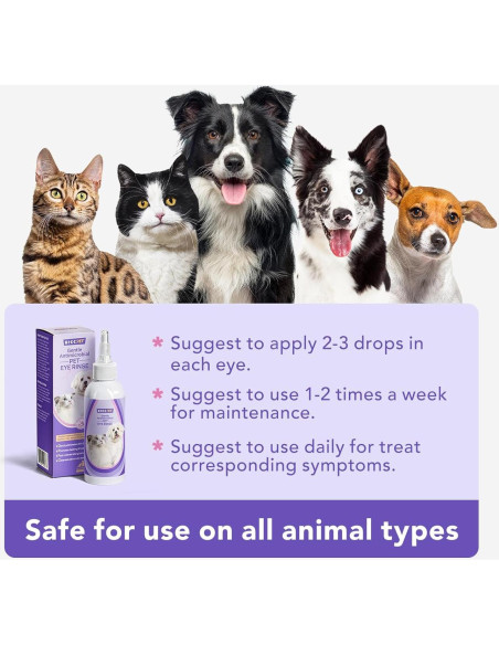 Gotas para Ojos HICC PET 150 ml para Perros y Gatos