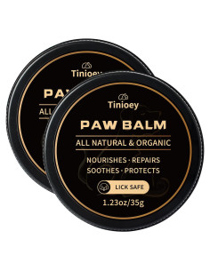 Bálsamo Natural para Patas de Perro Tinioey 2 Paquetes