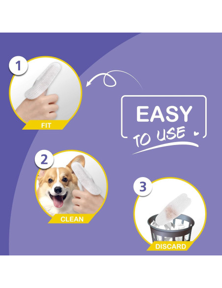 100 Toallitas para Oídos de Perro Lisveory - Limpieza Suave