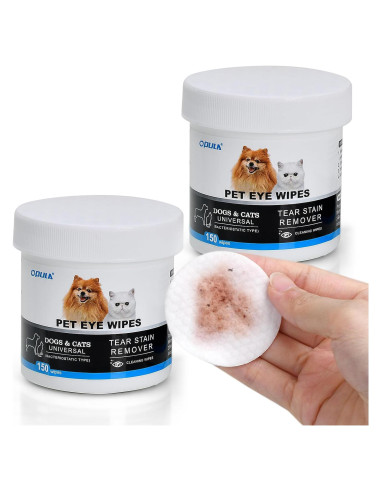 300 Toallitas Biodegradables OPULA para Ojos de Mascotas