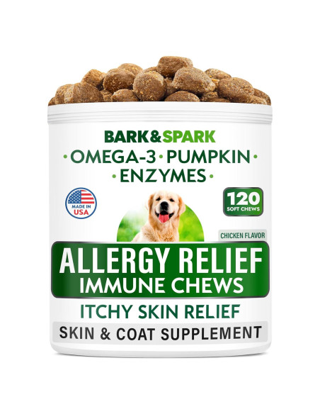 Galletas para Alergias en Perros Bark&Spark - 120 Unidades Pollo