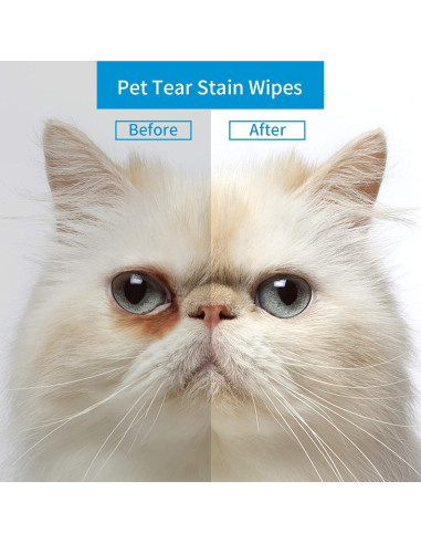 300 Toallitas Biodegradables OPULA para Ojos de Mascotas