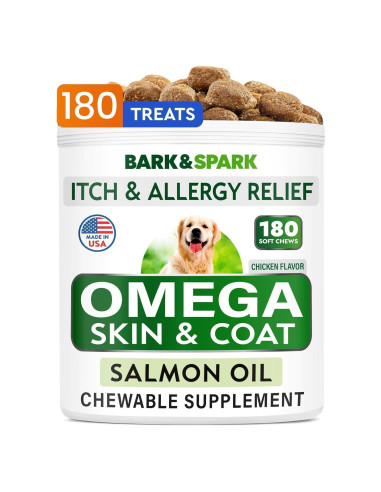 BARK&SPARK Omega 3 para Perros 180 Golosinas Salud Piel