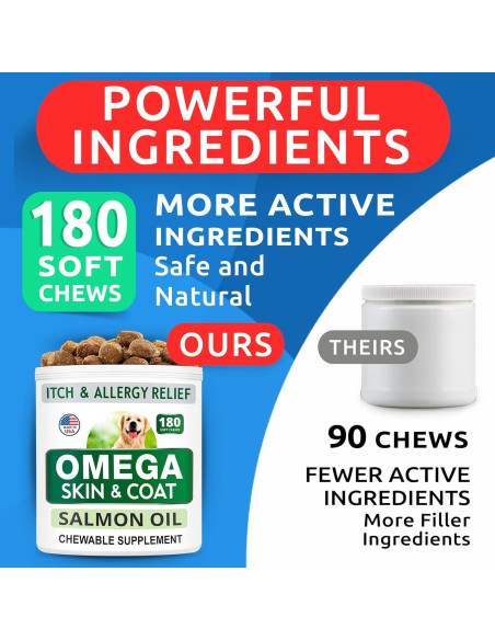 BARK&SPARK Omega 3 para Perros 180 Golosinas Salud Piel