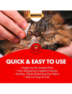 Toallitas Oculares Miracle Care para Perros y Gatos 90 Unidades 2