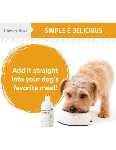 Aceite de Salmón Chew + Heal 226g Omega 3 para Perros