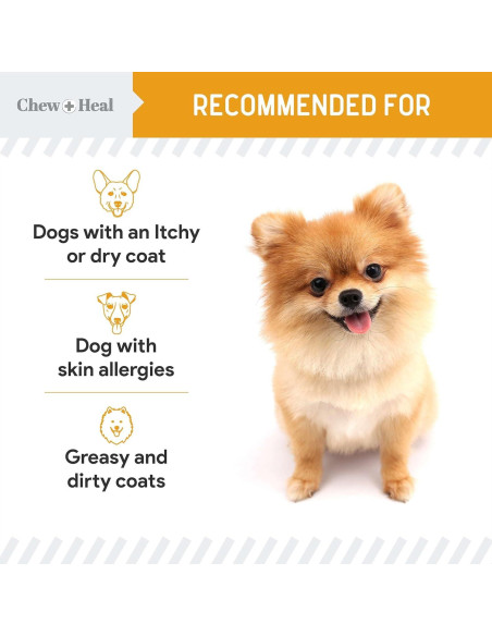 Aceite de Salmón Chew + Heal 226g Omega 3 para Perros