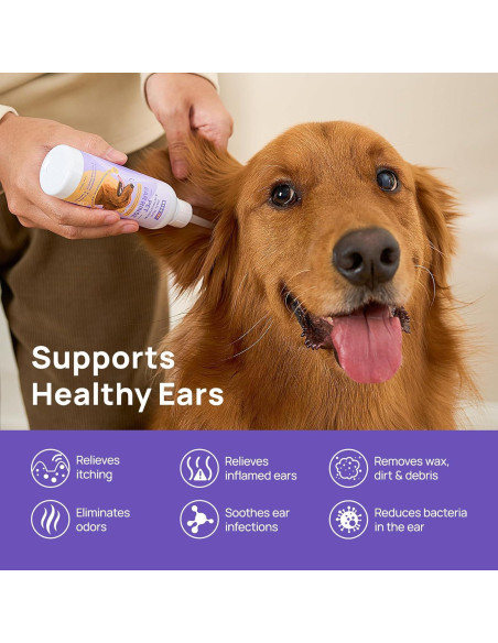 Gotas para Oídos HICC Pet 118 ml - Tratamiento Infecciones Perros y Gatos