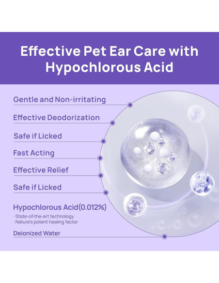 Gotas para Oídos HICC Pet 118 ml - Tratamiento Infecciones Perros y Gatos
