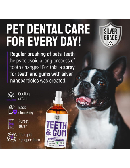 Spray Dental Silver Grade para Perros y Gatos 113g