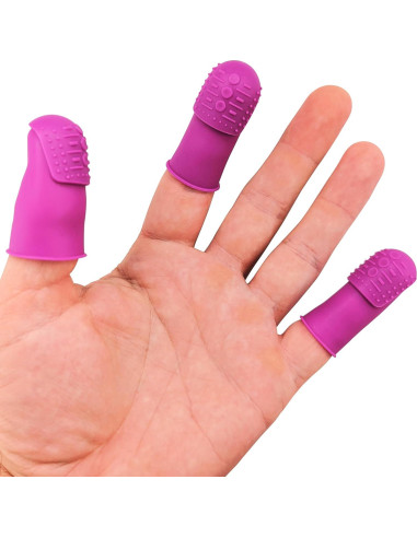 Dedales THIK-Grip de Silicona Hipoalergénica - Paquete de 100