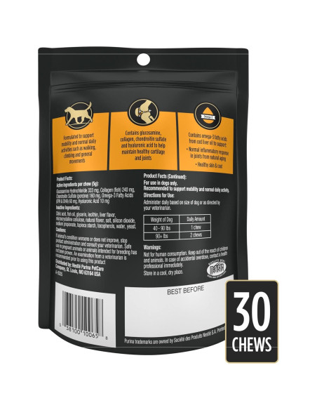 Suplemento Articular Veterinario Purina Pro Plan 30 masticables