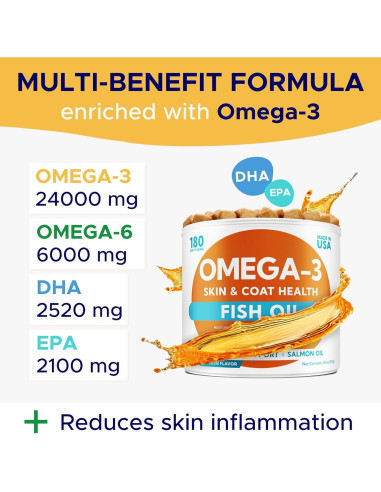 Masticables Omega 3 para Perros GOODGROWLIES 180 Ct