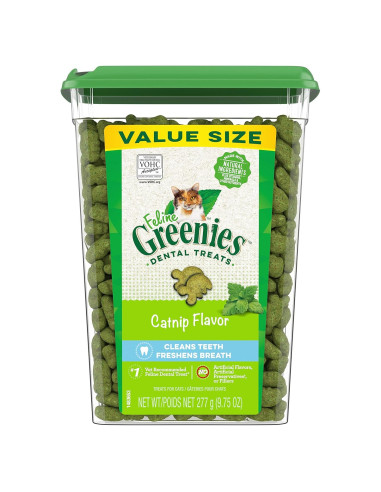 Greenies Feline Treats Dentales Catnip 280g - Gato Adulto