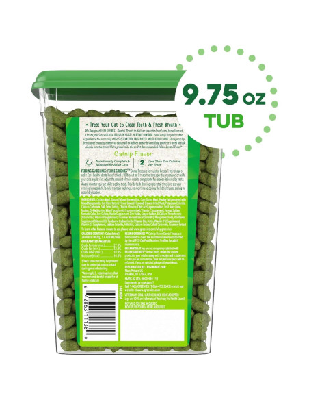 Greenies Feline Treats Dentales Catnip 280g - Gato Adulto