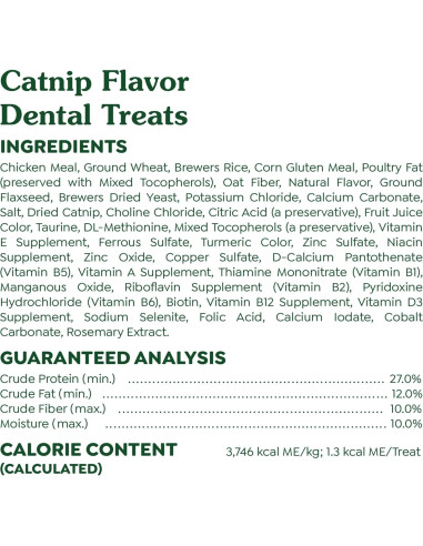 Greenies Feline Treats Dentales Catnip 280g - Gato Adulto