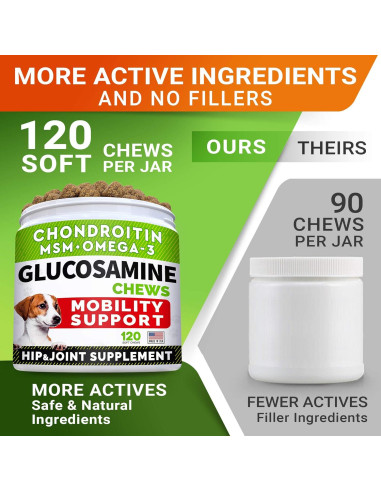 Galletas de Glucosamina para Perros STRELLALAB 120 Unidades Pollo